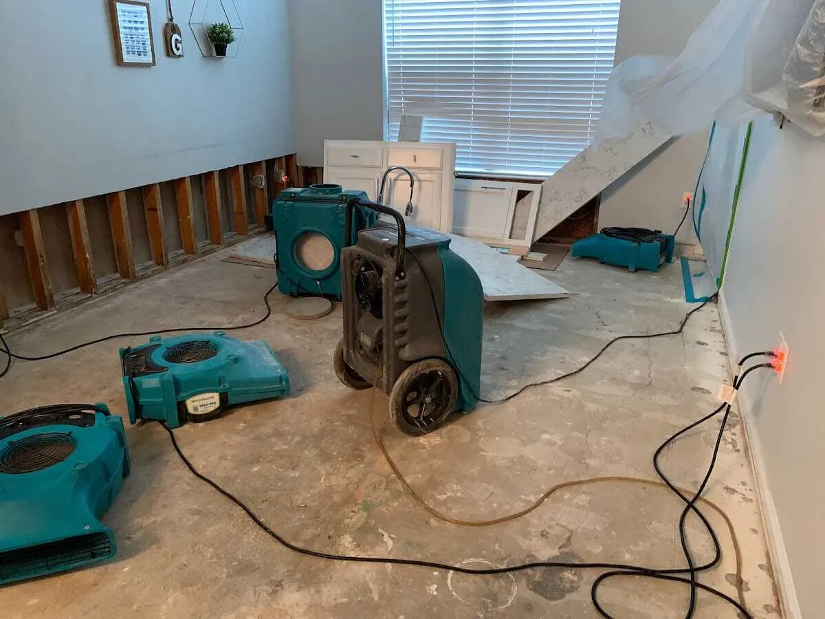 Dehumidifier in flood-cut room for Water Extraction & Removal in Orangeburg